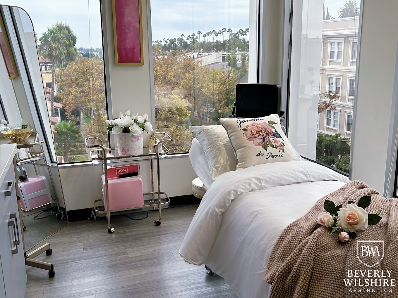 Beverly Wilshire Aesthetics treatment room in Beverly Hills